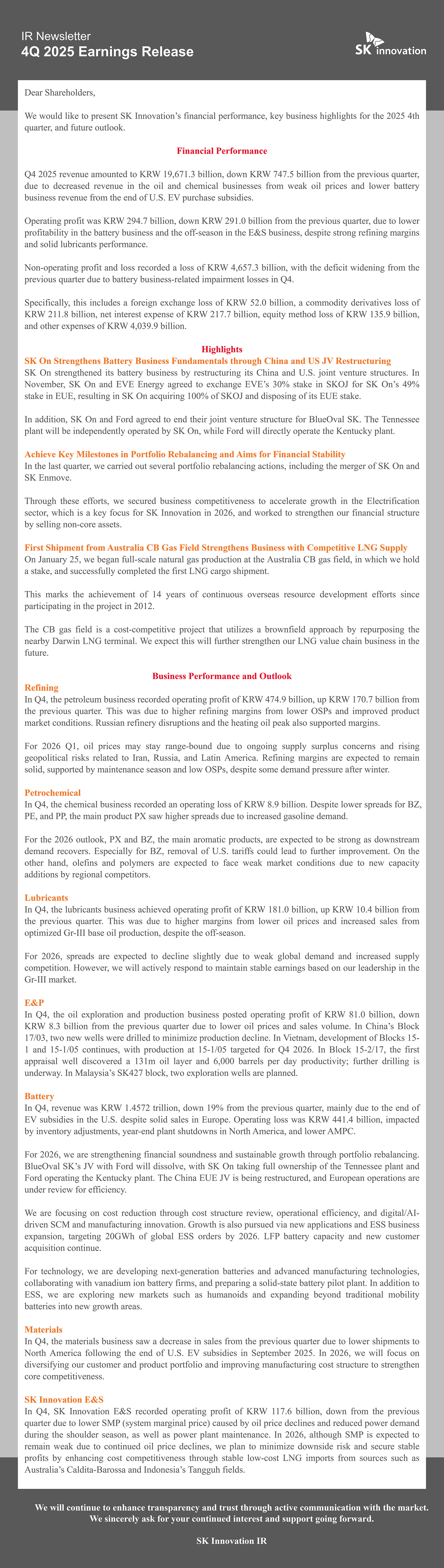 SK Innovation_Earnings Release_IR Newsletter_4Q25_English